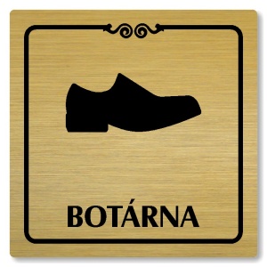 Botárna, 80x80mm, zlatá, Texas
